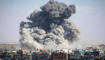 قصف إسرائيلي يستهدف مدينة رفح جنوب غزة