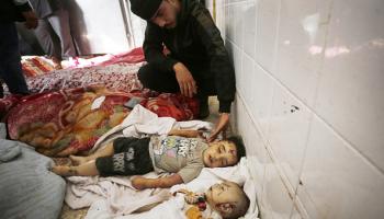 أطفال رضع استشهدوا في قصف على مخيم النصرات، 27 مايو 2024 (الأناضول)
