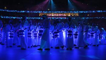 صالة لوسيل في افتتاح بطولة العالم 2015 (كريستوف كويبسل/Getty)