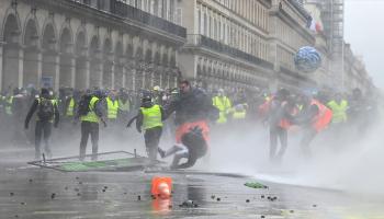 فرنسا/ تظاهرات السترات الصفراء/الأناضول