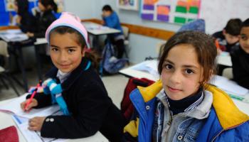 تلاميذ فلسطينيون في بيت لحم - فلسطين - مجتمع