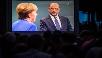 ألمانيا/سياسة/شولتز وميركل/(ماجا هيتيج/Getty)