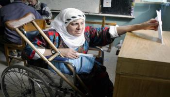 امرأة ذات إعاقة في مصر- فرانس برس