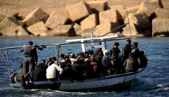 قارب مهاجر من تونس- فرانس برس