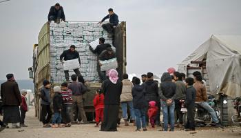 توزيع مساعدات انسانية في سورية-رامي السيد/فرانس برس