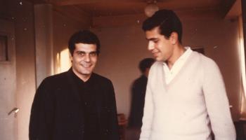 عمر الشريف وفارس يواكيم في القاهرةعام 1963(أرشيف فارس يواكيم)