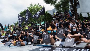 تظاهرات مستمرة في هونغ كونغ (Getty)