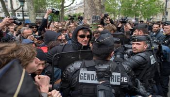 تظاهرة مضادة لتظاهرة الشرطة الفرنسية (GETTY)