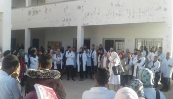 احتجاجات أساتذة المغرب المتعاقدون (فيسبوك)