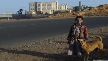 طفل يمني وكلب- العربي الجديد
