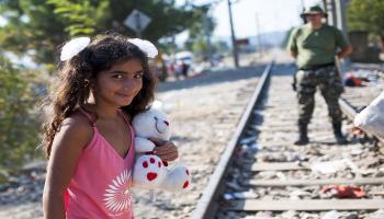طفلة لاجئة- فرانس برس