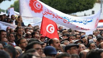 إضراب الأساتذة في تونس Yassine Gaidi/Anadolu