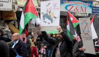 الأردن/سياسة/احتجاج ضد قرار القدس/(العربي الجديد)