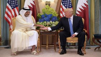 أمير قطر وترامب/ أميركا