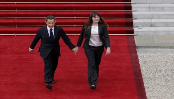 ساركوزي وكارلا بروني ATRICK KOVARIK/AFP