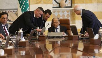 اجتماع الحكومة بقصر بعبدا الرئاسي اليوم (حسين بيضون/العربي الجديد)