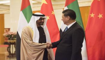 الصين-الإمارات-التبادل التجاري الصيني الإماراتي-ولي عهد أبوظبي-14-12-جيتي