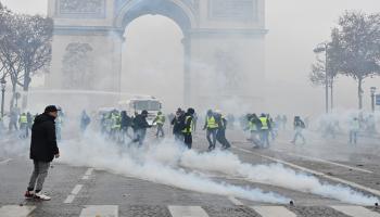 فرنسا/ تظاهرات الخوذ الصفراء/الأناضول