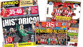 اغلفة الصحف الإسبانية 