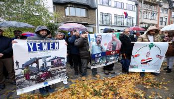 تظاهرات ضد السعدوية في بروكسل/Getty