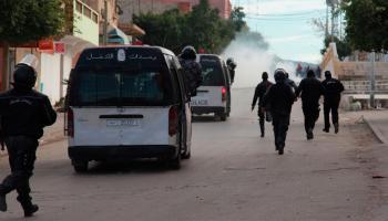 اشتباكات القصرين في تونس Hatem SALHI / AFP