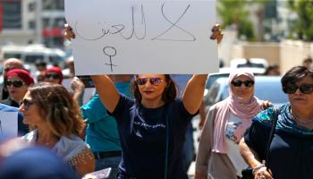 في رام الله: "لا للعنف" (عباس مومني/ فرانس برس)