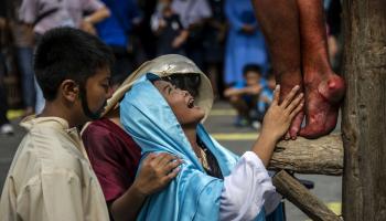 الجمعة العظيمة في إندونيسيا (جوني كريسوانتو/فرانس برس)