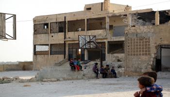 غالبية مدارس إدلب مدمرة (عابد قنطار/الأناضول)