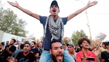 احتجاجات البصرة HAIDAR MOHAMMED ALI/AFP/