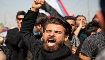 تظاهرات العراق-سياسة-حسين فالح/فرانس برس