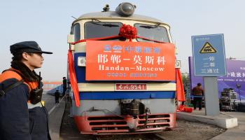 قطارات الشحن الصينية لأوروبا (Getty)