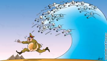 كاريكاتير ثورة الخبز / علاء 