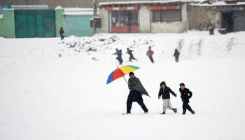 الثلوج في أفغانستان (وكيل كوشار/فرانس برس)