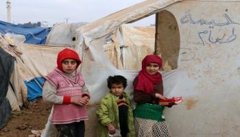 مخيم لاجئين في سورية - فرانس برس