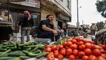 سورية خضر مزروعات للبيع إبريل 2018 فرانس برس