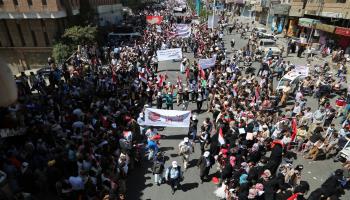 اليمن-مجتمع- اليمنيات في الذكرى السادسة للثورة (عبد الناصر الصديق/الأناضول)
