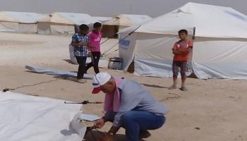 معاناة الأطفال السوريين في مخيم الهول للنازحين (فيسبوك)