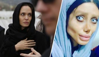 اعتقال شبيهة انجلينا جولي في إيران (تويتر)