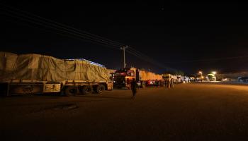 مساعدات إنسانية مغربية لقطاع غزة(مصطفى حسونة/الأناضول)