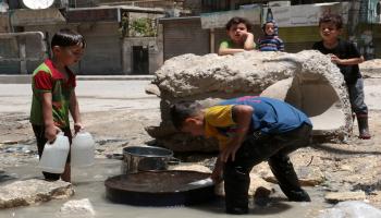 أطفال سوريّون ومياه