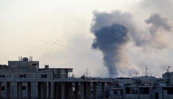 قصف/النظام السوري/مخيم اليرموك/جنوب دمشق/Getty
