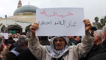 الأردن/تظاهرات/غاز الاحتلال/Getty