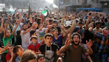 حلب\انتصار حلب\THAER MOHAMMED/AFP