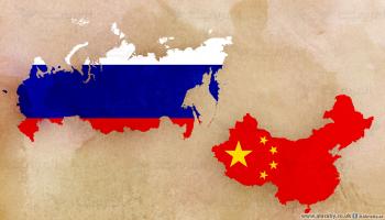 خريطة الصين وروسيا