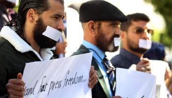 الإعلام في ليبيا MAHMUD TURKIA/AFP