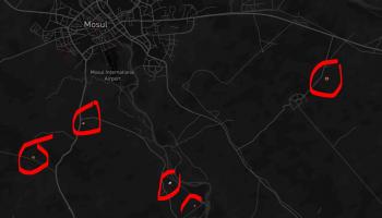 خريطة الموصل\سترافا\تويتر