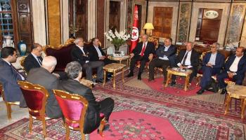 لقاء رئيس البرلمان التونسي برئيس اتحاد الشغل (فيسبوك)