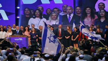 الانتخابات الإسرائيلية/بنيامين نتنياهو/جاك غويز/فرانس برس