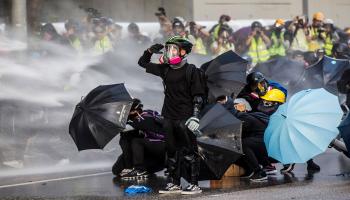 احتجاجات هونغ كونغ-اسحق لورنس/فرانس برس