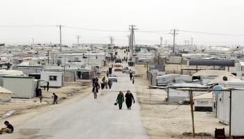 مخيم الزعتري للاجئين السوريين بالأردن (GETTY)